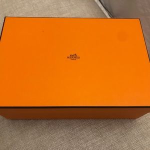 COPY - HERMÈS Authentic Empty Orange Storage Shoe Box-Never Used